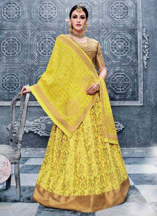 RAJTEX KANIKA KAPOOR Fancy Designer Festive Wear Banarasi Silk Lehenga Choli Latest Collection